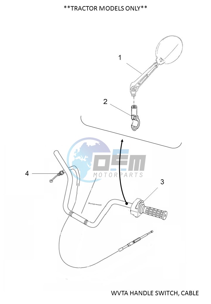 WVTA HANDLE SWITCH, CABLE