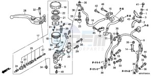 CB1000RAA Europe Direct - (ED / ABS) drawing FR. BRAKE MASTER CYLINDER (CB1000RA)