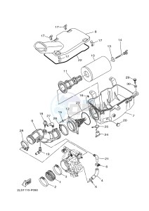 YFM700R YFM70RSSG RAPTOR 700 SPECIAL EDITION (B467) drawing INTAKE