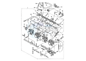 FJR A 1300 drawing THROTTLE BODY MY04-05