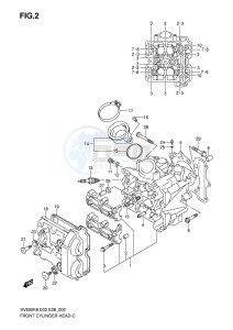 SV650S (E3-E28) drawing FRONT CYLINDER HEAD