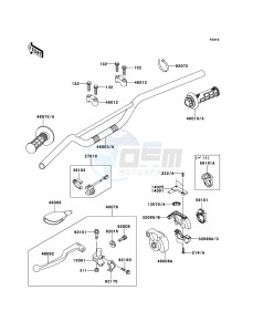 KX65 KX65ADF EU drawing Handlebar