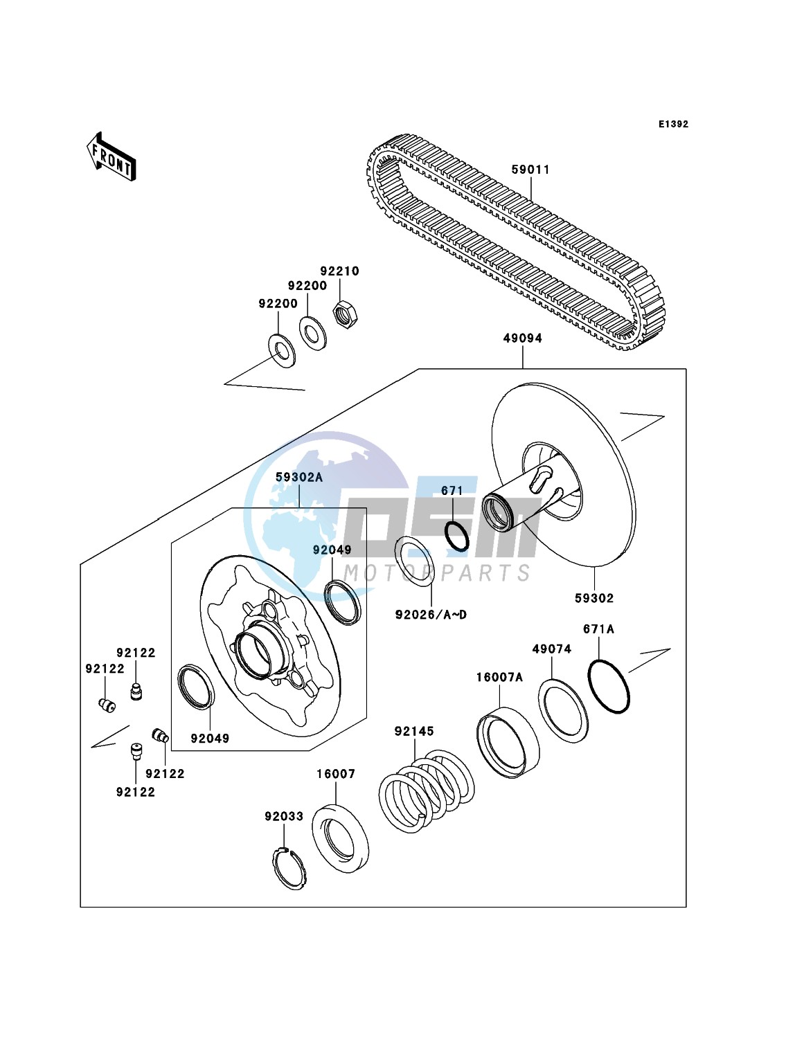 Driven Converter/Drive Belt