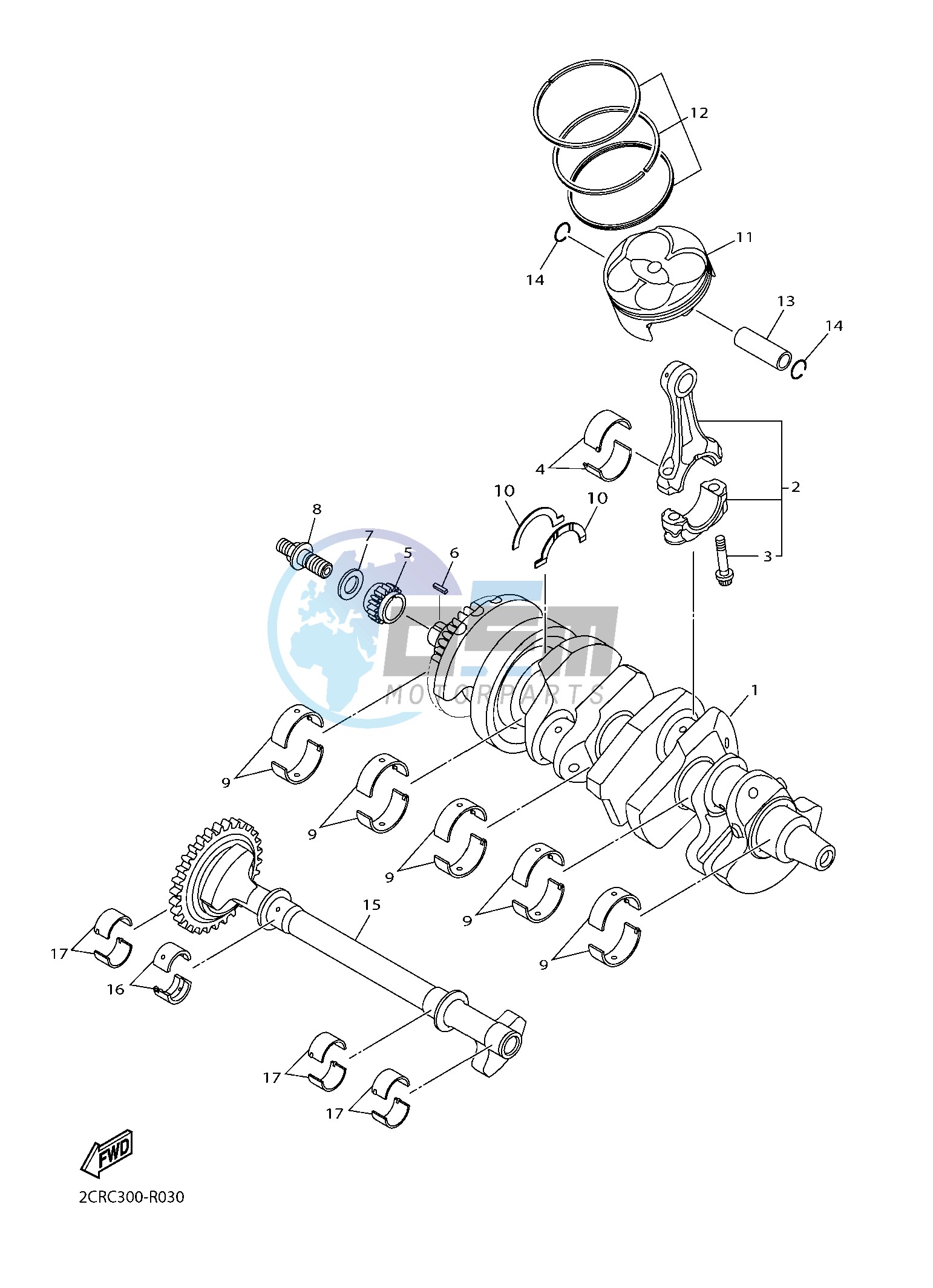 CRANKSHAFT & PISTON