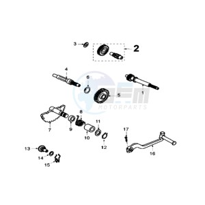 VCLIC EVP drawing DRIVE SHAFTS / KICKSTARTER