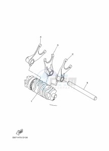 FZN250 (B8H5) drawing SHIFT CAM & FORK