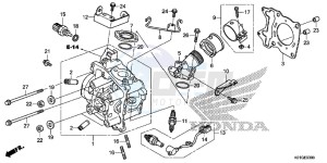 SH125DSG SH125 UK - (E) drawing CYLINDER HEAD