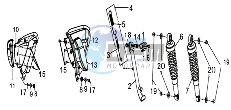 RR. CUSHION ASSY