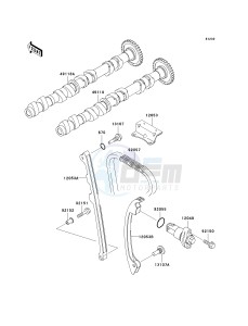 ZX 1200 A [NINJA ZX-12R] (A2) [NINJA ZX-12R] drawing CAMSHAFT-- S- -_TENSIONER