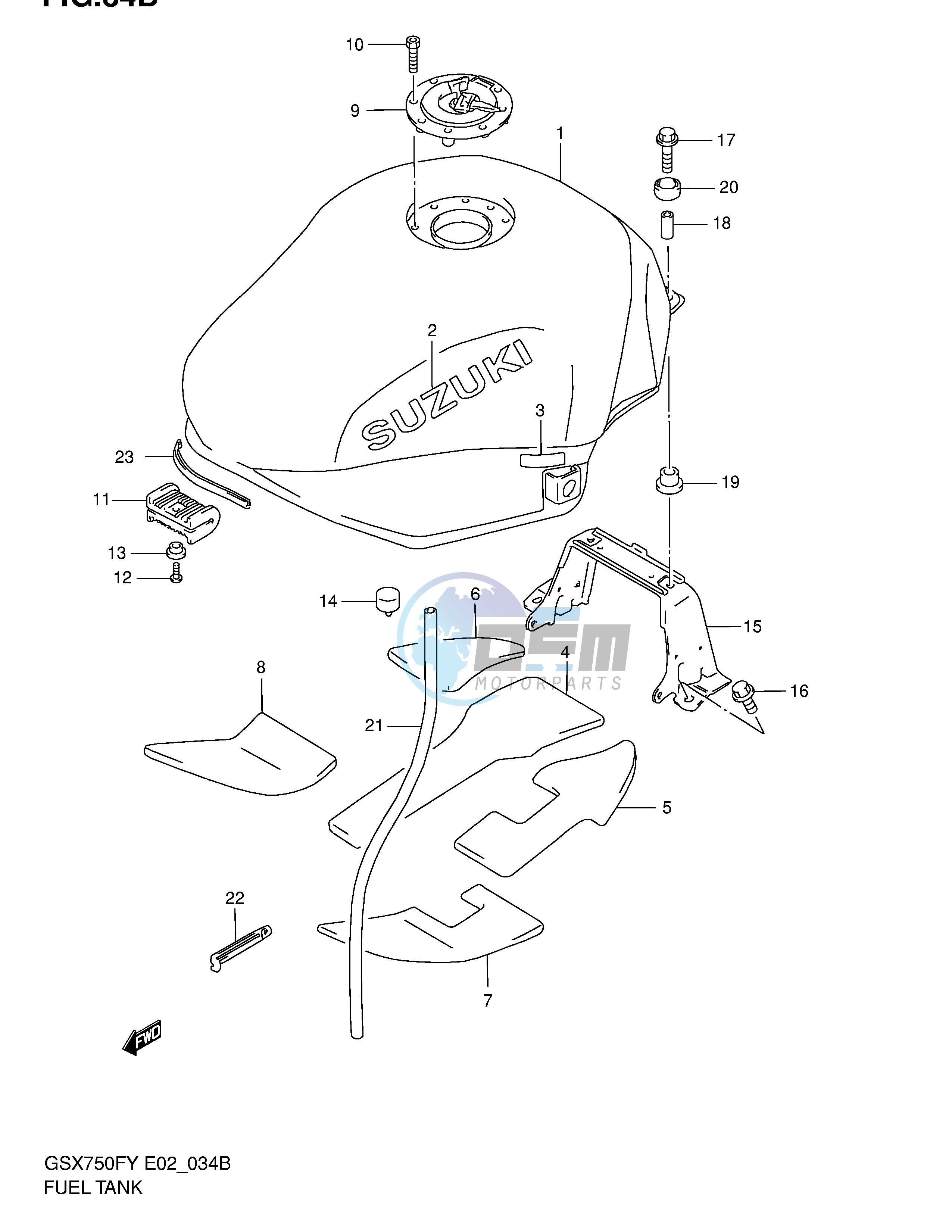 FUEL TANK (MODEL K2 K3)