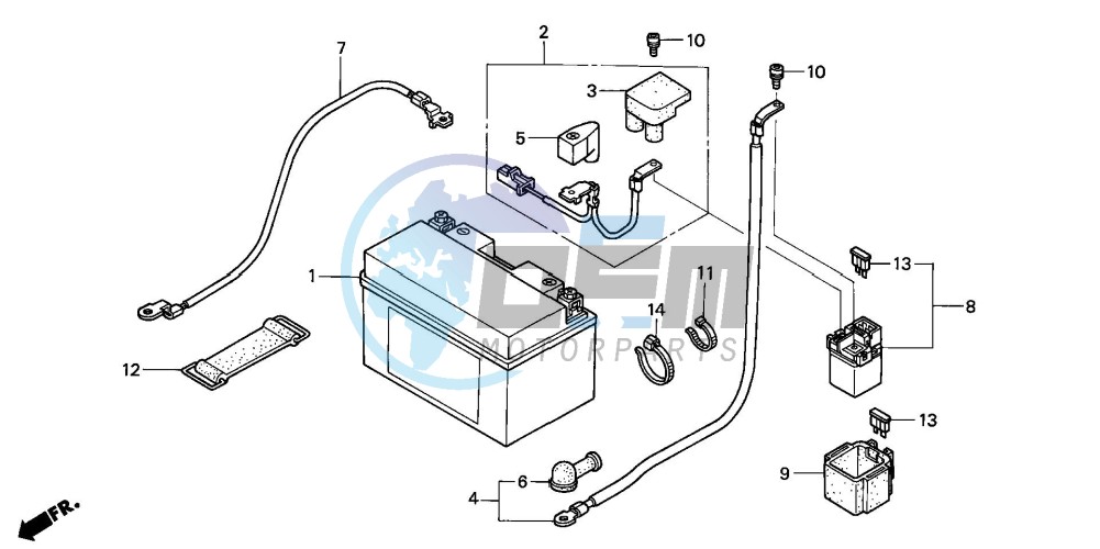 BATTERY (CBR900RR2,3)