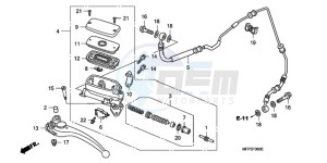 CB1300SA9 KO / ABS BCT TY2 drawing CLUTCH MASTER CYLINDER