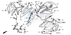 TRX400XC drawing FRONT FENDER/ REVERSE LEVER ( TRX400EX8/ X9/ XC/ XD)