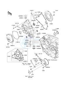 KRF 750 K [TERYX 750 FI 4X4 LE] (K9F) K9F drawing ENGINE COVER-- S- -