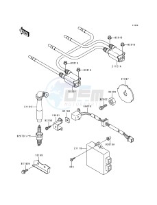 ZR 1100 C [ZRX1100] (C3-C4) drawing IGNITION SYSTEM