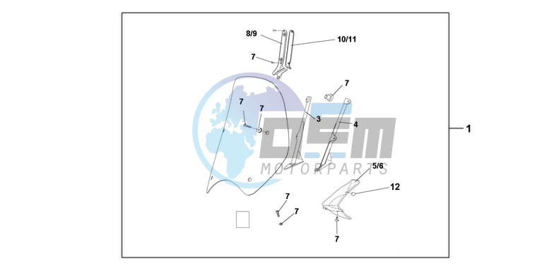 TUV WINDSHIELD SH125 150