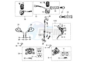 ELYSEO 125-150 - 125 cc drawing BRAKE CYLINDER-CALIPER ELYSEO 125-150 TM