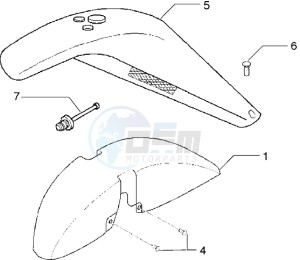 X9 500 drawing Wheel compartment-Mudguard