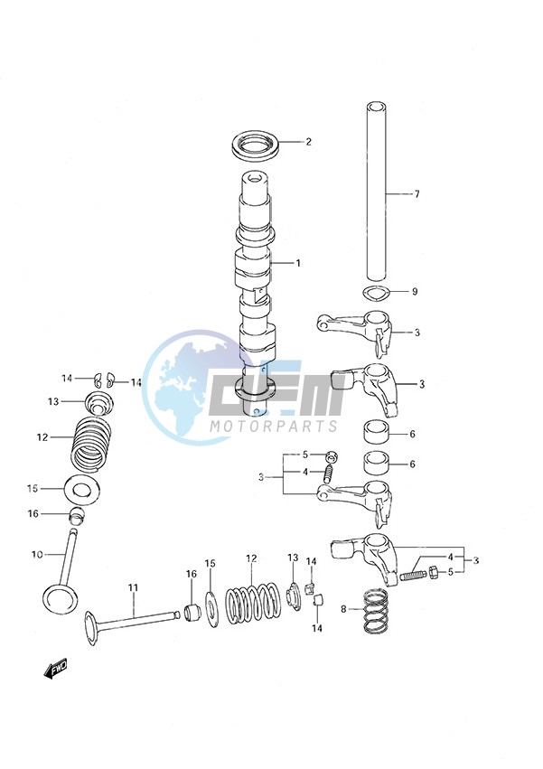 Camshaft Non-Remote Control