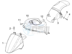 Zip & Zip 50 Fly 100 drawing Wheel huosing - Mudguard