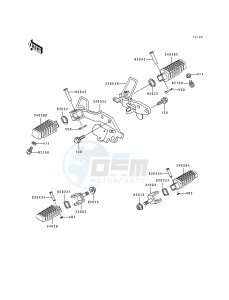 EL 250 E [ELIMINATER 250] (E1-E4) [ELIMINATER 250] drawing FOOTRESTS