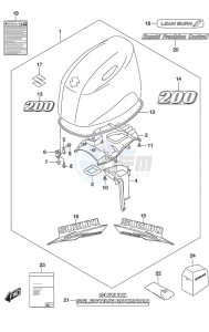 DF 200AP drawing Engine Cover (Black)