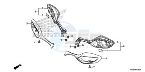 VFR1200FF VFR1200F UK - (E) drawing MIRROR