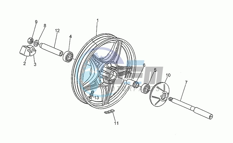 Rear wh. From frame pg17001