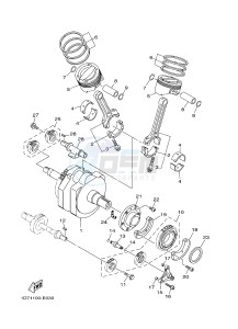 XV1900A MIDNIGHT STAR (1CR4) drawing CRANKSHAFT & PISTON