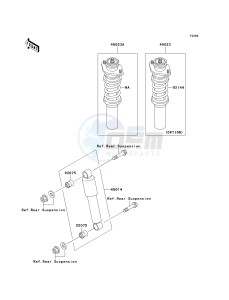 KAF 620 F MULE 3020 TURF (F1-F3) MULE 3020 TURF drawing SHOCK ABSORBER-- S- -