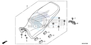 VFR1200XD Europe Direct - (ED) drawing SEAT