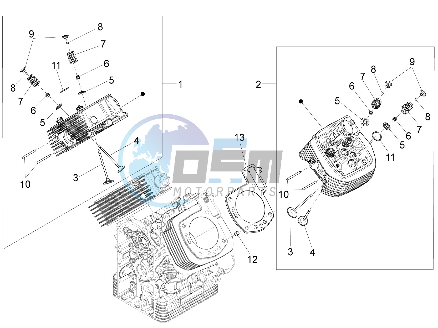 Cylinder head - valves