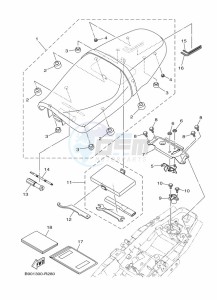 XSR900 MTM850 (BAE8) drawing SEAT