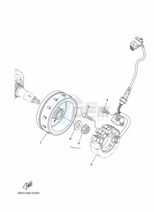 YZF125-A YZF-R125 (B5G1) drawing GENERATOR