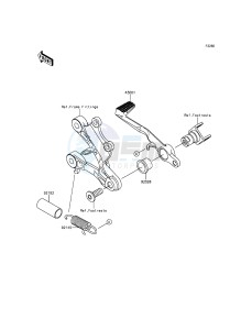 NINJA_ZX-6R ZX636EFFA FR GB XX (EU ME A(FRICA) drawing Brake Pedal