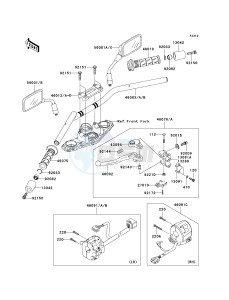 ER 650 A [ER-6N (EUROPEAN] (A6S-A8F) A6S drawing HANDLEBAR