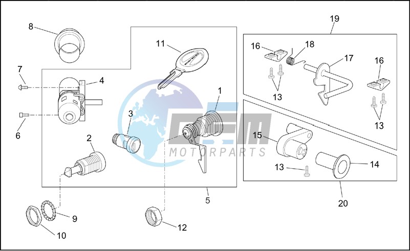 Lock hardware kit