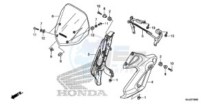 NC750SDE NC750SD Europe Direct - (ED) drawing WINDSCREEN