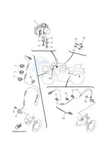 MT07A MT-07 ABS 700 (1XBM) drawing ELECTRICAL 3