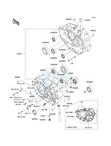 KLX 250 W [KLX250SF] (W9F) W9F drawing CRANKCASE