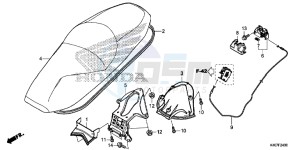 NSS125DF Forza 125 - NSS125D Europe Direct - (ED) drawing SEAT