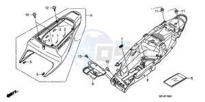 CBR600RRA E drawing REAR COWL