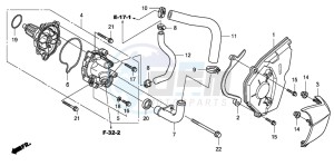 CBF600NA drawing WATER PUMP (CBF600S8/SA8/N8/NA8)