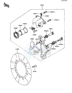 KZ 550 D [GPZ] (D1) [GPZ] drawing REAR BRAKE