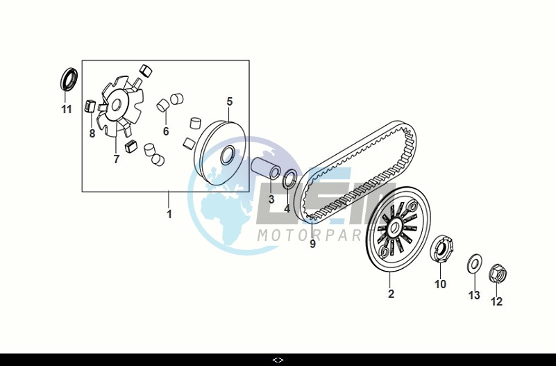 MOVABLE DRIVE FACE ASSY