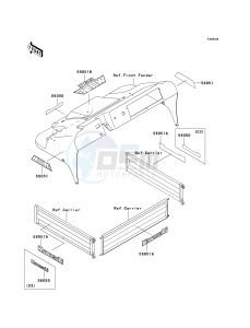 KAF 300 C [MULE 550] (C1-C5) [MULE 550] drawing DECALS-- RED- --- KAF300-C3_C4_C5- -