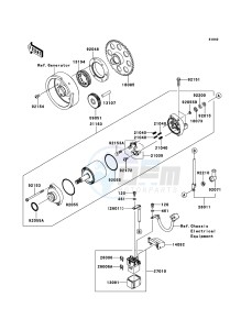 VERSYS_1000 KLZ1000ACF FR GB XX (EU ME A(FRICA) drawing Starter Motor