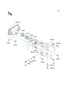 KVF 700 A [PRAIRIE 700 4X4] (A6F) A6F drawing HEADLIGHT-- S- -