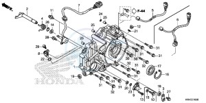 TRX500FE2G TRX500 Europe Direct - (ED) drawing REAR CRANKCASE COVER