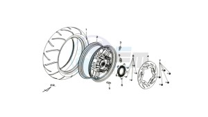 MAXSYM 400 EFI drawing REAR WHEEL / CENTRAL STAND